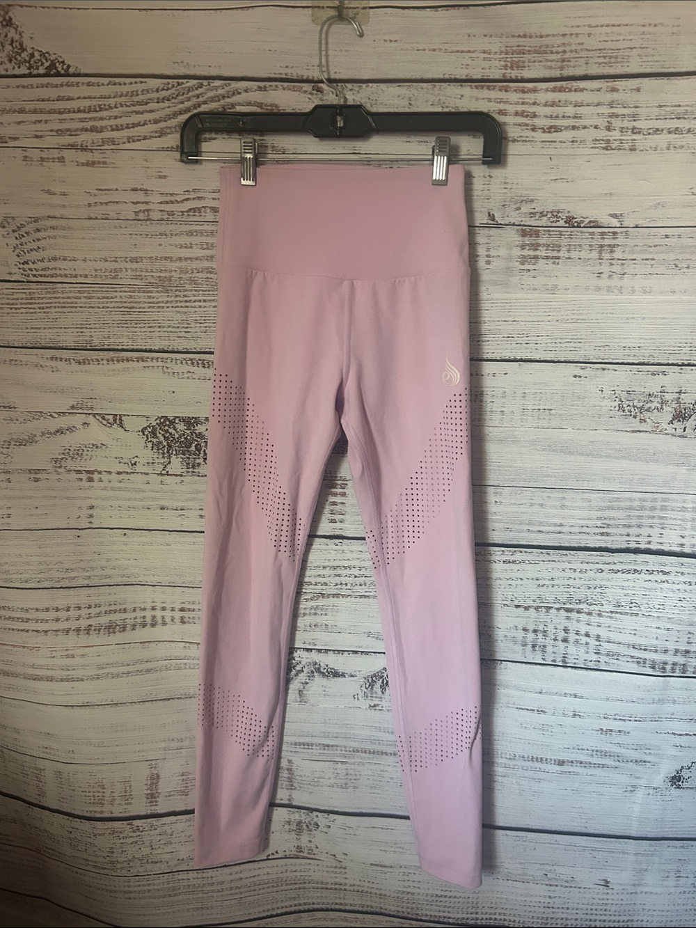 Ryderwear Light Purple High-Waist Leggings with Perforated Detail size XS